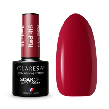 Claresa Hybrid Gel Polish RED 418, 5g
