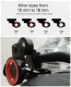 Phone Holder for Motorcycle & Scooter Mirror Mount 10-16mm, Black/Orange