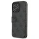 Apple iPhone 13 Pro 6.1\" Guess 4G Big Metal Logo Book Case Cover (GUBKP13L4GMGGR), Grey
