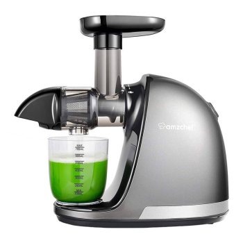 Lēnā sulu spiede AMZCHEF 1501-GA (pelēka) | Slow Juicer