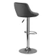 Sofotel Nerra Adjustable Bar Stool with Backrest, Grey