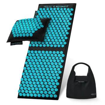 4FIZJO ECO Acupressure Mat with Pillow Set XL, Blue