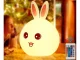 Kids Bunny Night Light with RGB LED, Remote and USB