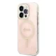 Apple iPhone 14 Pro 6.1\" Guess 4G Print MagSafe Case Cover (GUBPP14LH4EACSP) + Charger, Pink