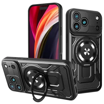 TFO Defender Armor Mag Case for iPhone 17 / 18 Pro Max 6.9", Black