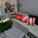 Ruhhy Christmas Decorative Cushion Cover Set 45x45 cm, 4 pcs