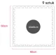 Puzzle Exercise Mat with Edges 60x60 cm, 9 Pieces