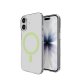 Puro iPhone 17 Case Lite Mag with MagSafe Support, Transparent with Green Ring