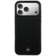 Mercedes Leather with Crossed Lines MagSafe Case for iPhone 17 Pro Max, Black