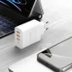 Dudao A5HEU 3xUSB-A 1xUSB-C PD 20W QC3.0 18W+ 2x12W wall charger - white