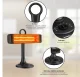 Bauerkraft 1000W Infrared Heater, Horizontal and Vertical with 50° Oscillation