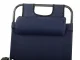 Folding Garden Sun Lounger 2-in-1 Zero Gravity, Navy Blue