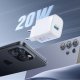 USB Wall Charger Joyroom JR-TF4 18W with USB-C Cable White