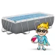 Bestway 56442 Frame Pool 404 x 201 x 100 cm with Pump and Accessories