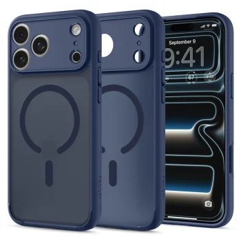 Spigen Ultra Hybrid MagSafe Case for iPhone 18 Pro / 17 Pro, Dark Blue