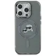 Karl Lagerfeld iPhone 15 Pro Case MagSafe IML Metal KC Heads, Black