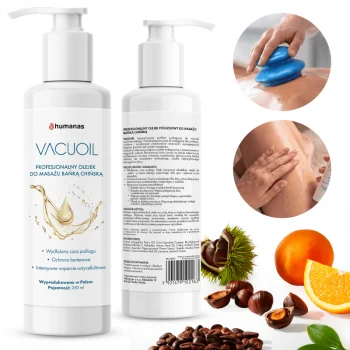 Masažo aliejus kiniškoms taurelėms ir masažuokliams Humanas Vacuoil, 250 ml