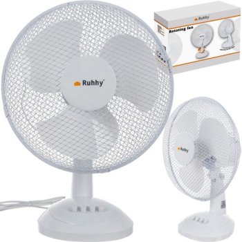 Ruhhy Compact Desktop Fan - 38W, White