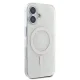 Guess iPhone 16 Case IML 4G Background MagSafe, White