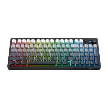 Onikuma MT902 2.4G RGB Gaming Keyboard, Black and White