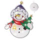 LED Window Decoration with Suction Cup Snowman
