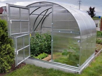 Greenhouse Klasika 6 (3X2M) With Bases And 4Mm Polycarbonate; 4779037490172