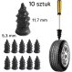 Riepu remonta komplekts x10 izmērs s - 5.3mm x 11.7mm | Tire repair kit size