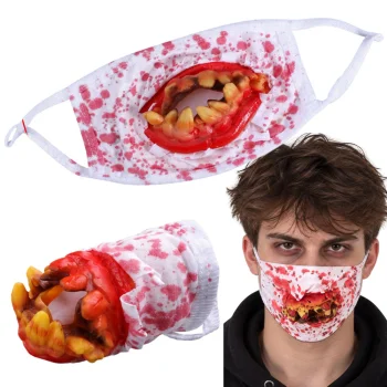 Bloody Halloween Mask with Teeth, Universal Size