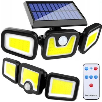 Solar Lamp 100 COB with Twilight and Movement Sensor