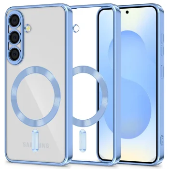 Tech-Protect MagFlex MagSafe Case for Samsung Galaxy S25 Clear Blue