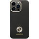 Guess iPhone 13 Pro vāciņš Silicone Logo Strass 4G, melns