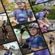 Rockbros 15110006003 TVI S Women\'s Cycling Jersey - Navy Blue