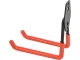 Double Wall Hook Holder for Tools and Bicycle, Black/Red