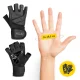 4FIZJO PRO Workout Gloves with Wrist Wraps Size S, Black