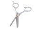 Professional hair thinning scissors with micro-serrated blade, 15 cm