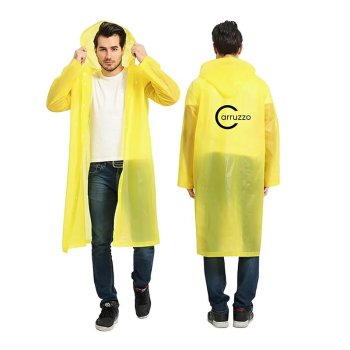 Waterproof Garden Work Raincoat with Hood, Yellow