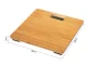 Bamboo Electronic Bathroom Scales with LCD Display and Thermometer, 180 kg
