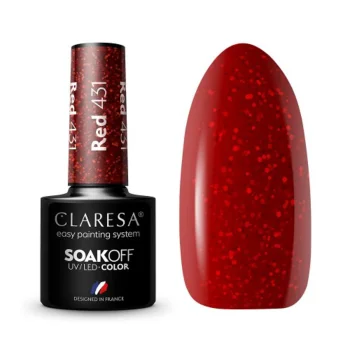 Claresa Warm Feelings RED 431 Hybrid Gel Polish, 5 g