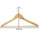 Ruhhy 00024492 Wooden Clothes Hangers, 10 pcs, Brown