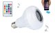 RGB LED Light Bulb E27 with Bluetooth Speaker and Remote