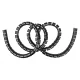 Maclean MCTV-676 B Cable Organizer, 25mm x 2m, Black
