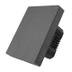 Smart Wi-Fi Wall Switch Sonoff M5-3C-80 3-Gang, Black
