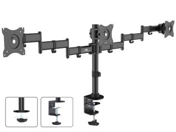 Maclean MC-691 Desk Mount for 3 Monitors, 13"-27", 8kg