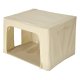 100L Storage Organizer with Frame for Clothes and Bedding, Cream