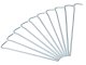 Tent Pegs Steel Anchors 31cm Set of 10, Silver