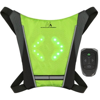 Maclean MCE420 Reflective Vest with LED Signals and Remote