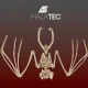 Malatec 00022005 Bat Skeleton - Halloween Decoration, 30 cm, Beige
