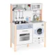 Wooden play kitchen for children with LED, sounds, oven, washing machine, ECOTOYS