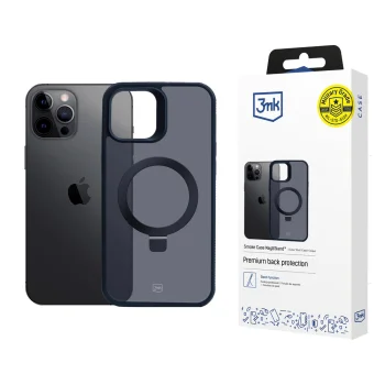 3Mk Protection Smoke Case Mag&Stand for iPhone 12 Pro Max - Black