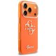 Guess IML 4G Script Metal Phone Case Cover iPhone 17 Pro - Orange